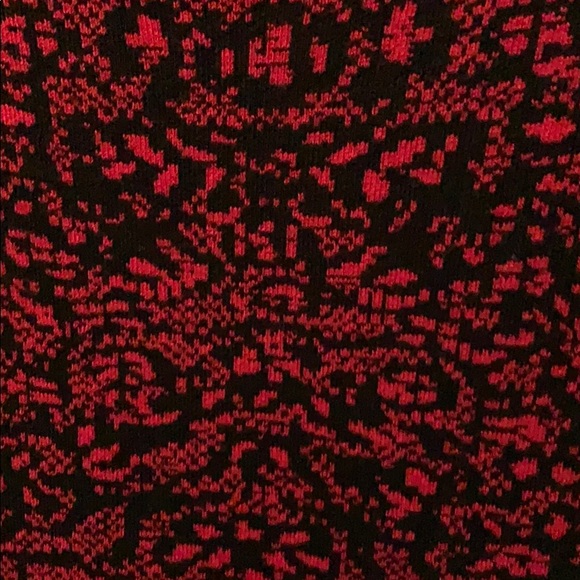 Red 3/4 Sleeve Peplum Sweater - Picture 3 of 3